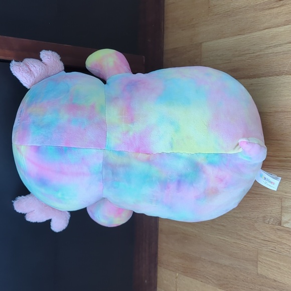2023 large Kellytoy Hug Mee Tinley axolotl Squishmallow tie-dye - Picture 2 of 8